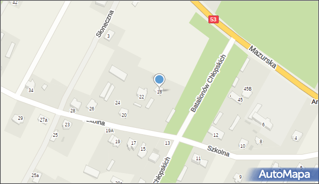 Antonie, Szkolna, 18, mapa Antonie