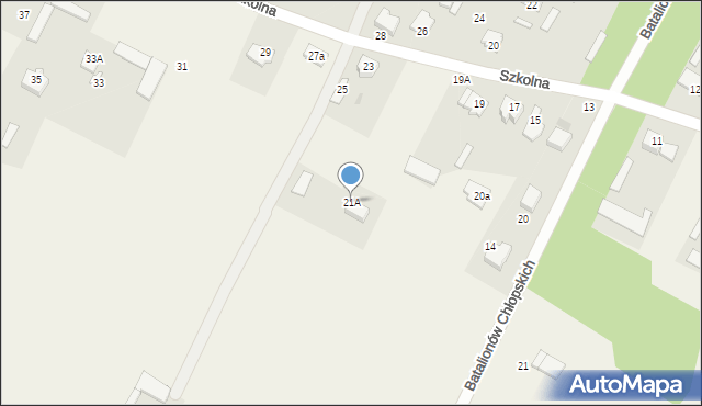 Antonie, Szkolna, 21A, mapa Antonie