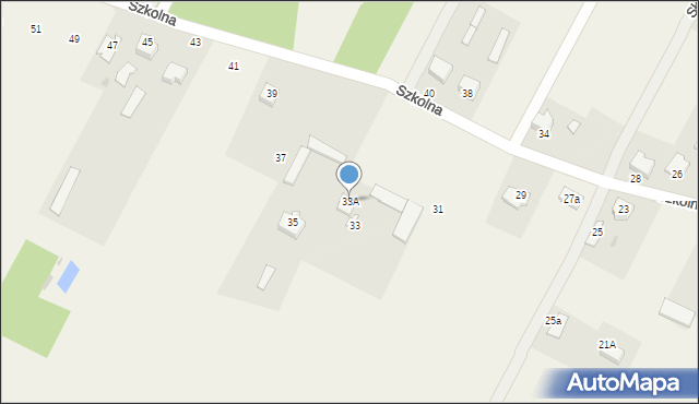 Antonie, Szkolna, 33A, mapa Antonie