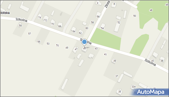 Antonie, Szkolna, 45, mapa Antonie