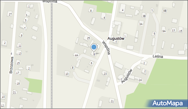 Augustów, Szkolna, 4, mapa Augustów