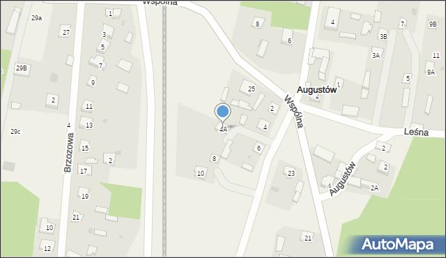 Augustów, Szkolna, 4A, mapa Augustów