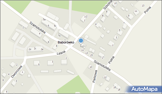 Baborówko, Szamotulska, 9, mapa Baborówko