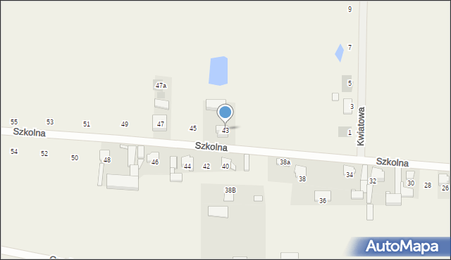 Bachorzew, Szkolna, 43, mapa Bachorzew