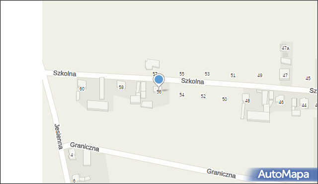 Bachorzew, Szkolna, 56, mapa Bachorzew