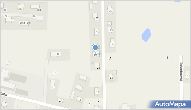 Baczyna, Szkolna, 19, mapa Baczyna