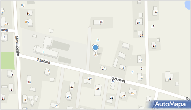 Baczyna, Szkolna, 1b, mapa Baczyna