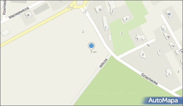 Bąkowo, Szlachecka, 4, mapa Bąkowo