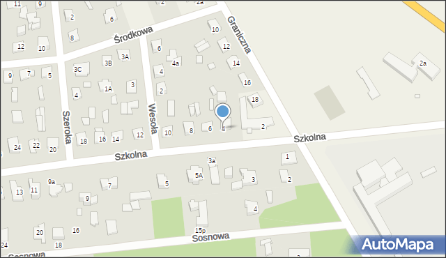 Baniocha, Szkolna, 4, mapa Baniocha