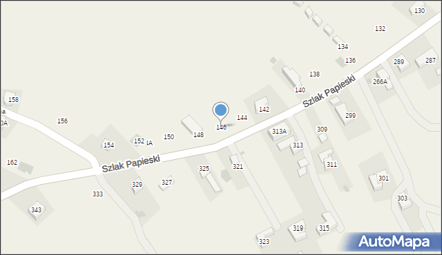 Bańska Wyżna, Szlak Papieski, 146, mapa Bańska Wyżna