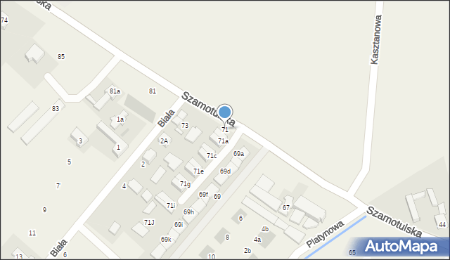 Baranowo, Szamotulska, 71, mapa Baranowo