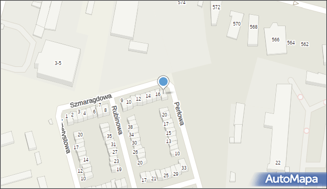 Baranowo, Szmaragdowa, 17, mapa Baranowo