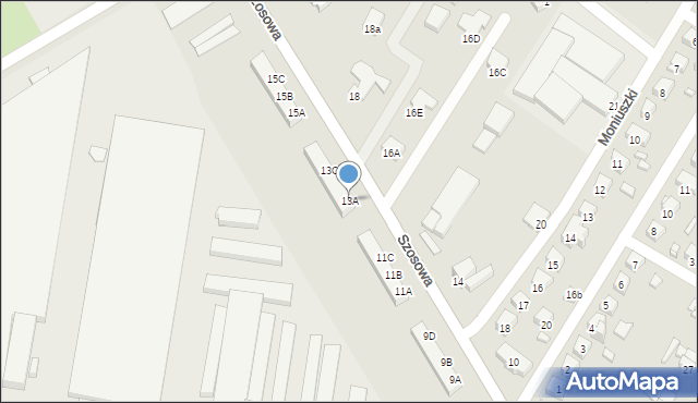 Barlinek, Szosowa, 13A, mapa Barlinek