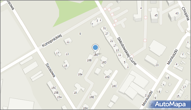 Barlinek, Szosowa, 18C, mapa Barlinek