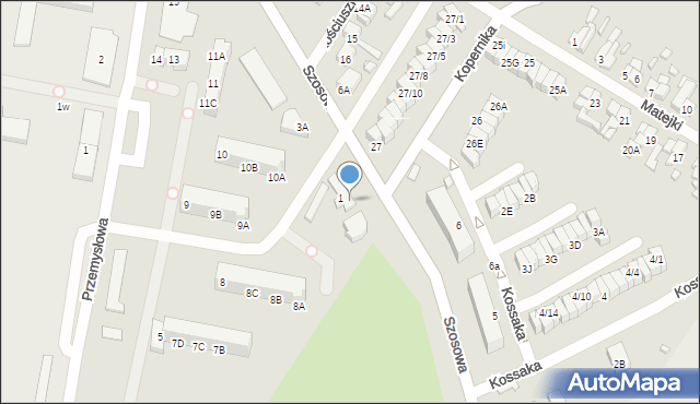 Barlinek, Szosowa, 1A, mapa Barlinek