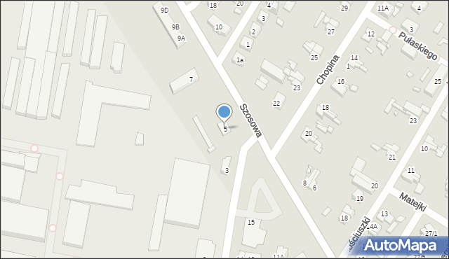 Barlinek, Szosowa, 5, mapa Barlinek