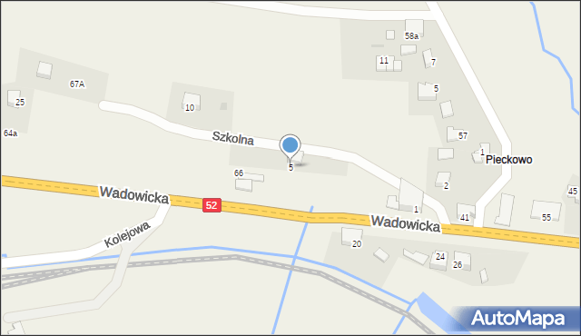 Barwałd Dolny, Szkolna, 5, mapa Barwałd Dolny