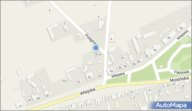 Będlewo, Szkolna, 2, mapa Będlewo