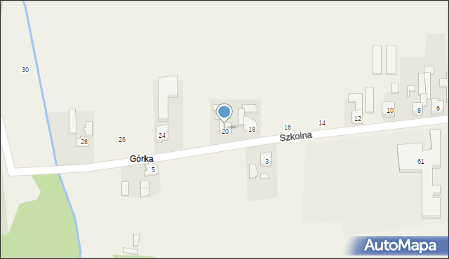 Bednary, Szkolna, 22, mapa Bednary