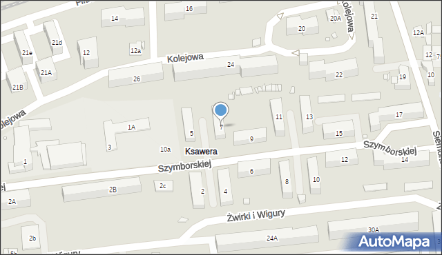 Będzin, Szymborskiej Wisławy, 7, mapa Będzin