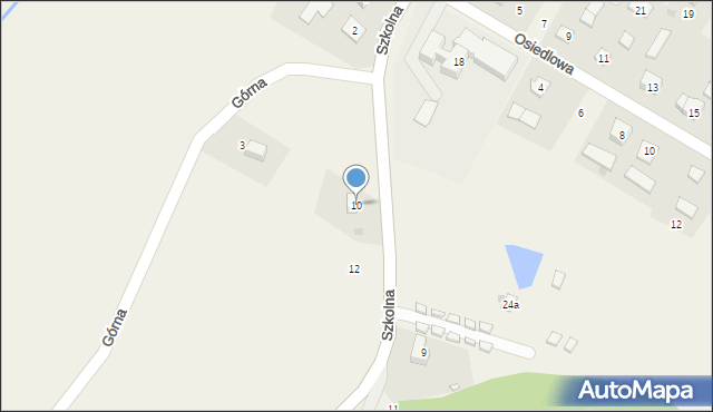 Berezka, Szkolna, 10, mapa Berezka