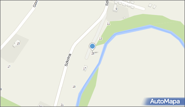 Berezka, Szkolna, 15, mapa Berezka