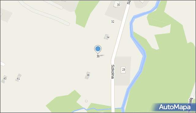 Berezka, Szkolna, 36, mapa Berezka