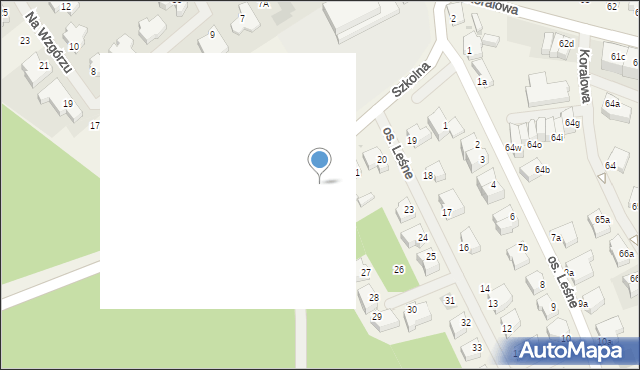 Bezrzecze, Szkolna, 22, mapa Bezrzecze