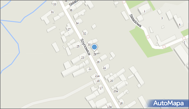 Biała, Szynowice, 28, mapa Biała