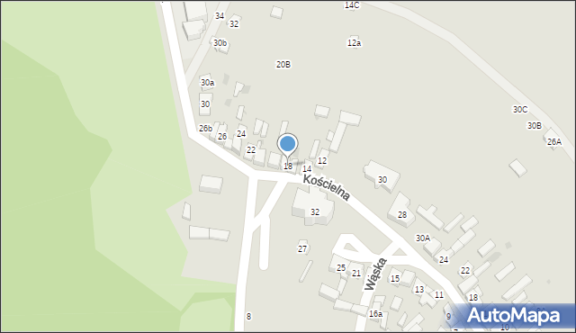 Białaczów, Szkolna, 18, mapa Białaczów