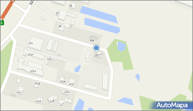 Białe Błota, Szubińska, 101k, mapa Białe Błota