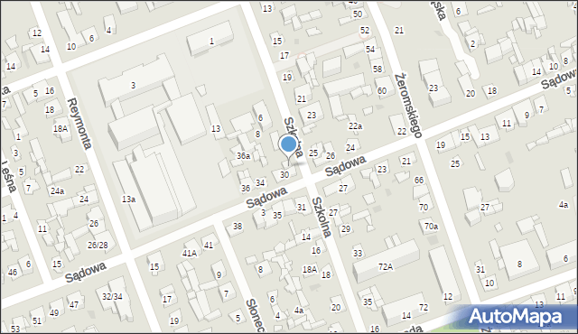 Białobrzegi, Szkolna, 12, mapa Białobrzegi