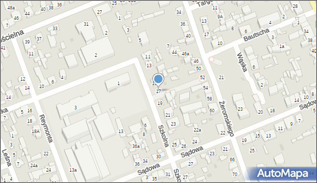 Białobrzegi, Szkolna, 17, mapa Białobrzegi
