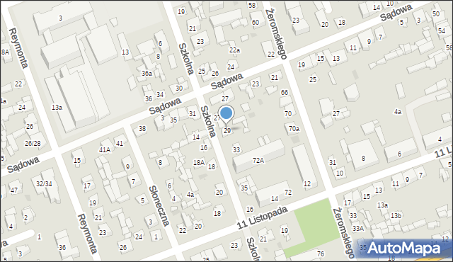 Białobrzegi, Szkolna, 29, mapa Białobrzegi