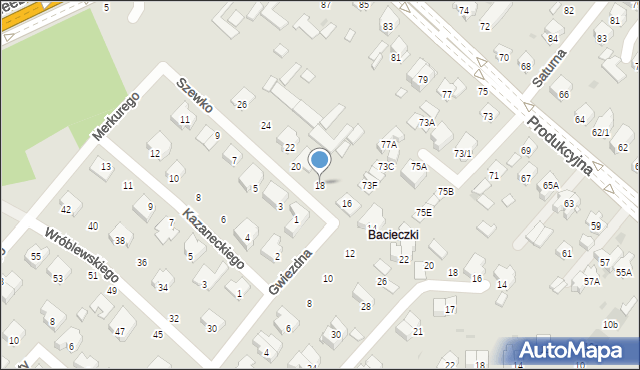 Białystok, Szewko Stanisława, 18, mapa Białegostoku