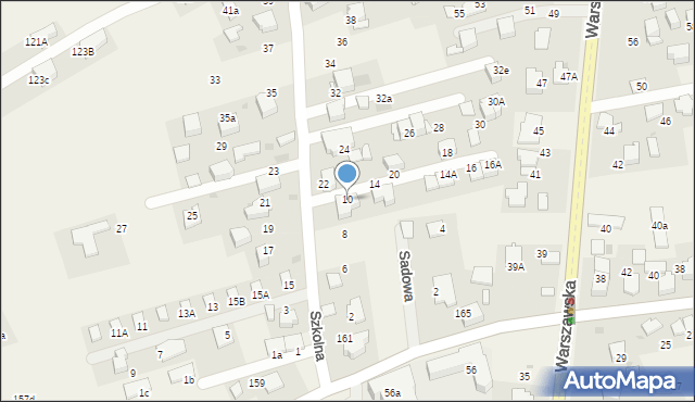 Bibice, Szkolna, 10, mapa Bibice