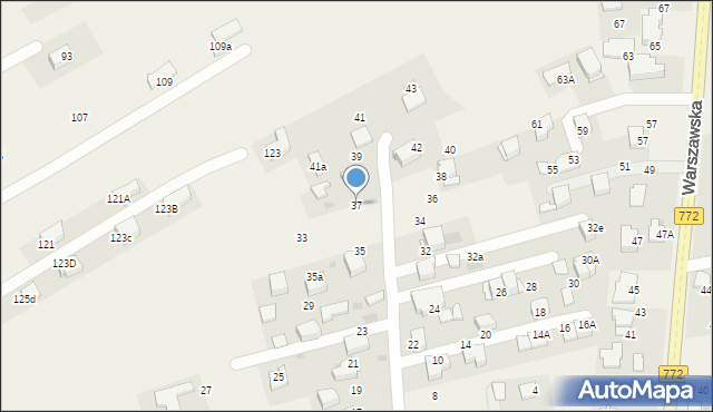 Bibice, Szkolna, 37, mapa Bibice