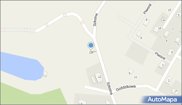 Bielkowo, Szkolna, 12b, mapa Bielkowo