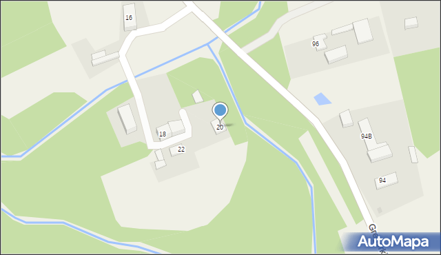 Bielkowo, Szkolna, 20, mapa Bielkowo