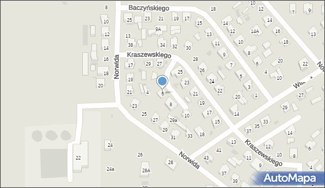 Bielsk Podlaski, Szaniawskiego Jerzego, 6, mapa Bielsk Podlaski