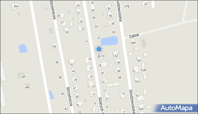 Bielsk Podlaski, Szarych Szeregów, 20, mapa Bielsk Podlaski