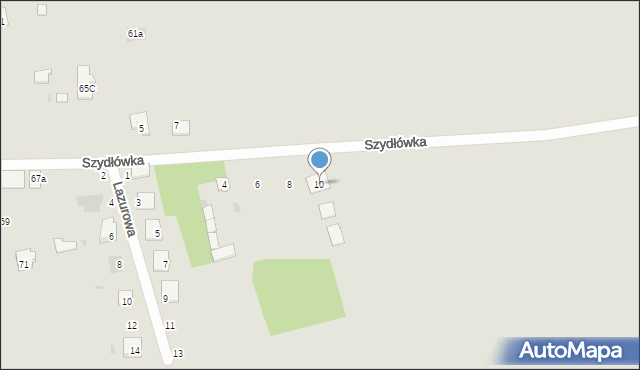 Bielsk Podlaski, Szydłówka, 10, mapa Bielsk Podlaski