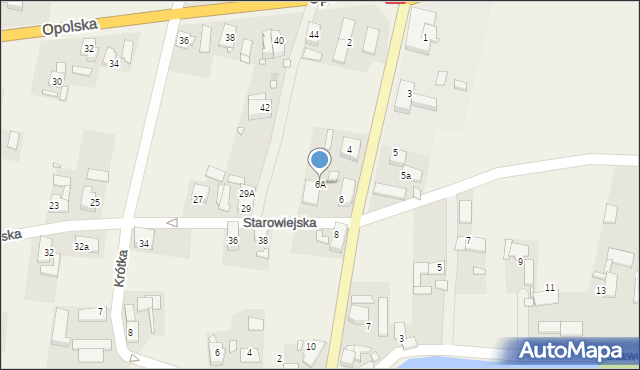 Bierdzany, Szkolna, 6A, mapa Bierdzany