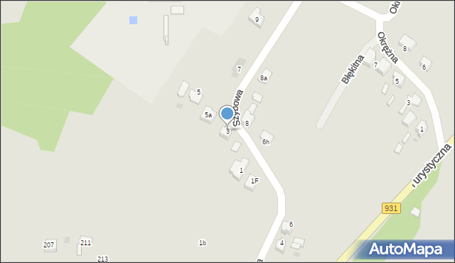 Bieruń, Szybowa, 3, mapa Bieruń