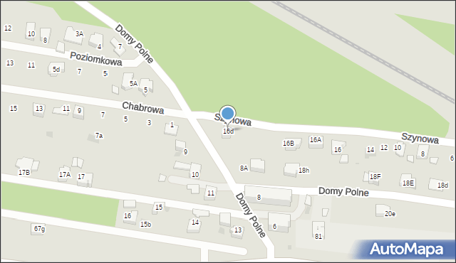 Bieruń, Szynowa, 16d, mapa Bieruń