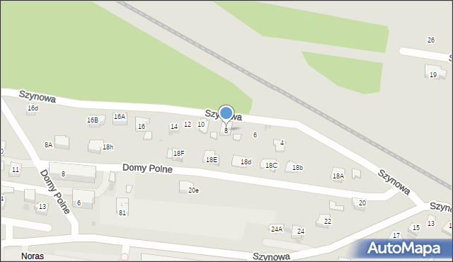 Bieruń, Szynowa, 8, mapa Bieruń