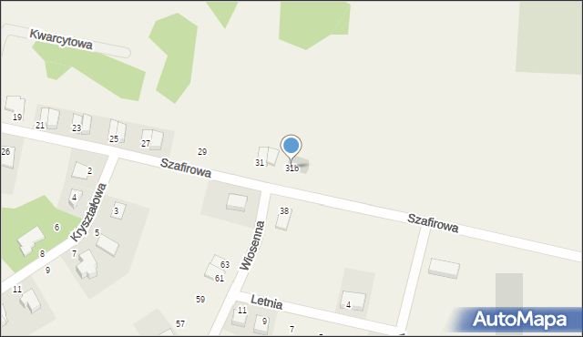 Bilcza, Szafirowa, 31b, mapa Bilcza