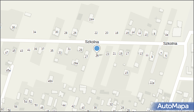 Bilcza, Szkolna, 25, mapa Bilcza