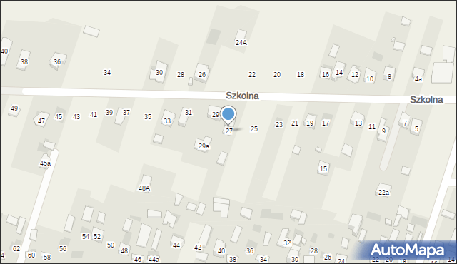 Bilcza, Szkolna, 27, mapa Bilcza