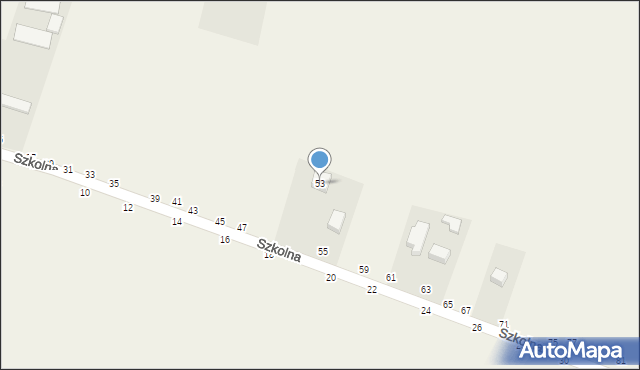 Biskupice, Szkolna, 53, mapa Biskupice